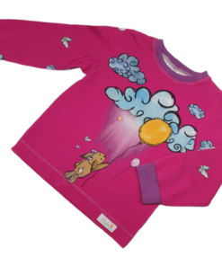 Langarmshirt Hase pink